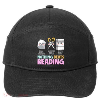 Rock Paper Scissor Nothing Beats Reading 7-Panel Snapback Hat