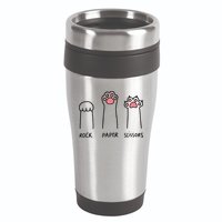 Rock Paper Scissors Cat Paws 16oz Travel Tumbler