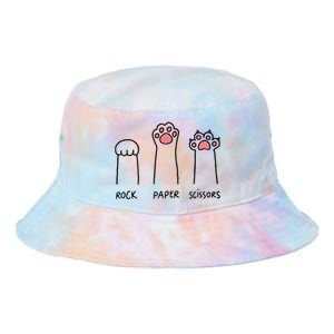 Rock Paper Scissors Cat Paws Tie Dye Newport Bucket Hat