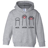 Rock Paper Scissors Cat Paws Toddler Hoodie