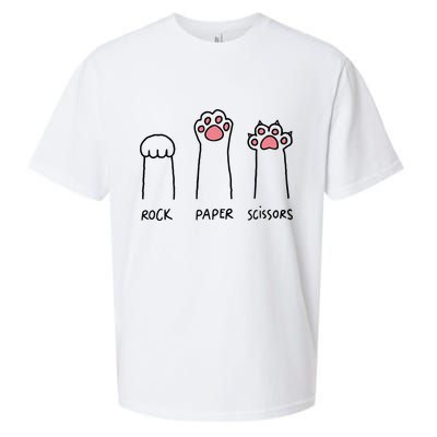 Rock Paper Scissors Cat Paws Sueded Cloud Jersey T-Shirt