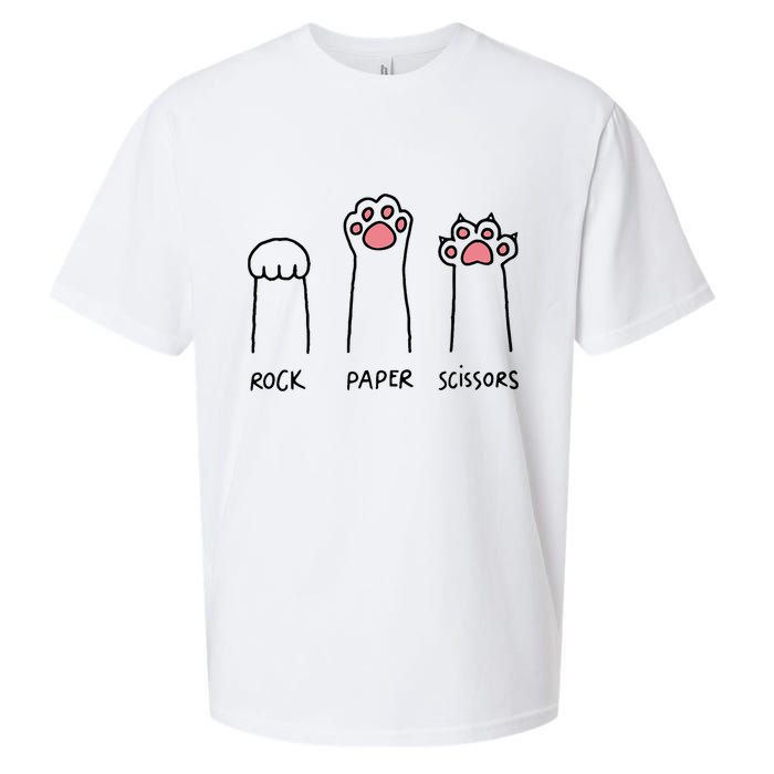 Rock Paper Scissors Cat Paws Sueded Cloud Jersey T-Shirt