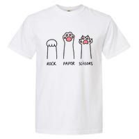 Rock Paper Scissors Cat Paws Garment-Dyed Heavyweight T-Shirt