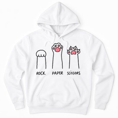 Rock Paper Scissors Cat Paws Hoodie