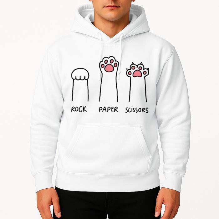 Rock Paper Scissors Cat Paws Hoodie