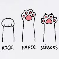 Rock Paper Scissors Cat Paws Hoodie