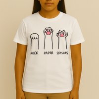 Rock Paper Scissors Cat Paws T-Shirt