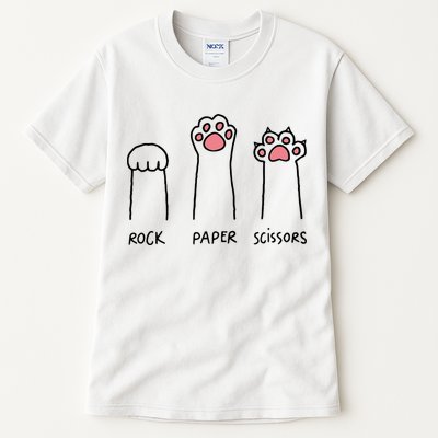 Rock Paper Scissors Cat Paws Tall T-Shirt