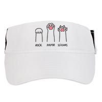 Rock Paper Scissors Cat Paws Adult Drive Performance Visor