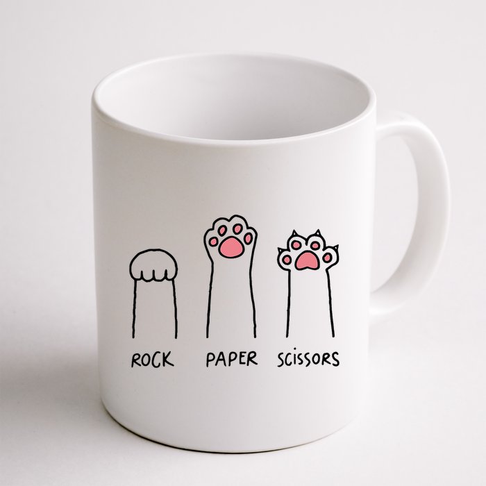 Rock Paper Scissors Cat Paws Mug