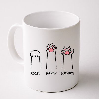 Rock Paper Scissors Cat Paws Mug