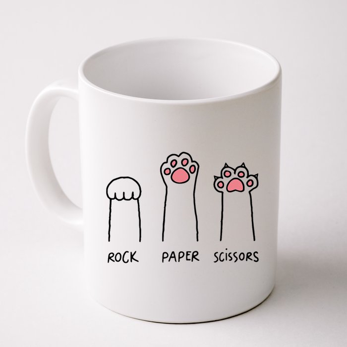 Rock Paper Scissors Cat Paws Mug