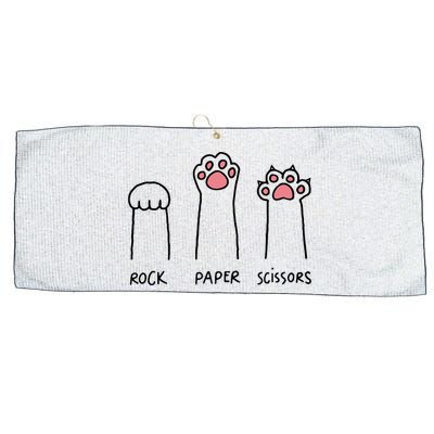 Rock Paper Scissors Cat Paws Large Microfiber Waffle Golf Towel