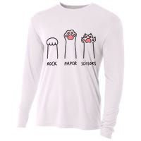Rock Paper Scissors Cat Paws Cooling Performance Long Sleeve Crew