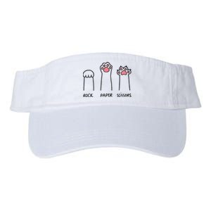 Rock Paper Scissors Cat Paws Valucap Bio-Washed Visor