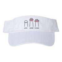 Rock Paper Scissors Cat Paws Valucap Bio-Washed Visor