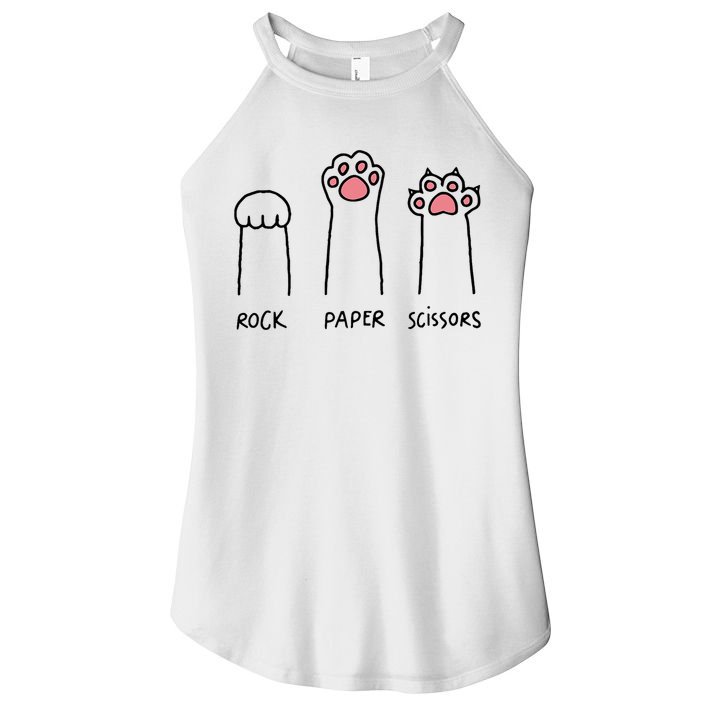 Rock Paper Scissors Cat Paws Women's Perfect Tri Rocker Tank