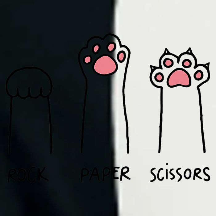 Rock Paper Scissors Cat Paws Infant Baby Jersey Bodysuit