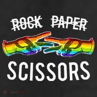 Rock Paper Scissors Lesbian Pride Rainbow Lgbt 11oz C Handle Ceramic Mug