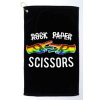 Rock Paper Scissors Lesbian Pride Rainbow Lgbt Golf Towel