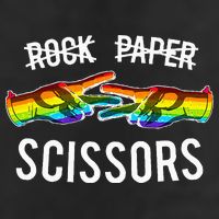 Rock Paper Scissors Lesbian Pride Rainbow Lgbt Golf Towel