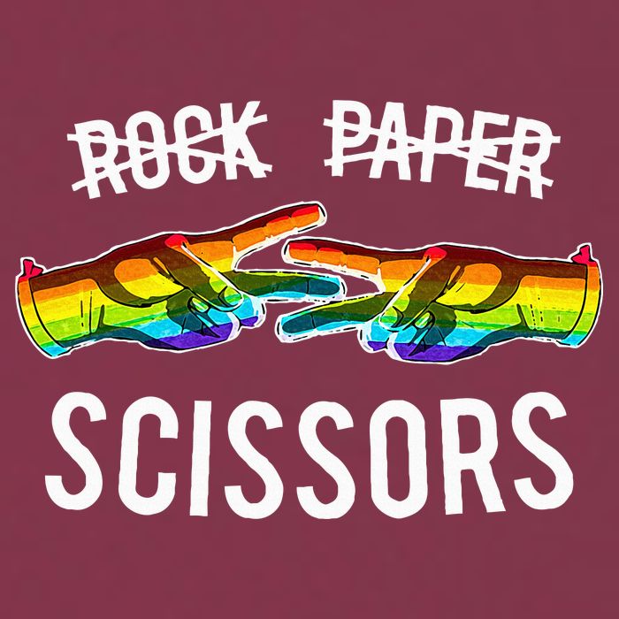 Rock Paper Scissors Lesbian Pride Rainbow Lgbt 16oz Travel Tumbler