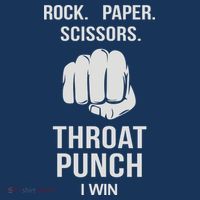ROCK PAPER SCISSORS THROAT PUNCH T-Shirt