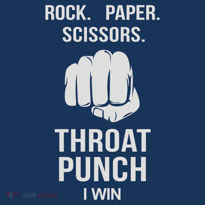 ROCK PAPER SCISSORS THROAT PUNCH T-Shirt