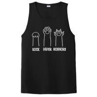 Rock Paper Scissors Funny Cat Paw PosiCharge Competitor Tank