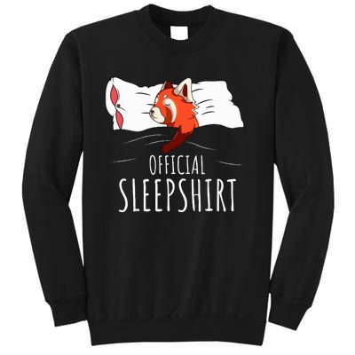 Red Panda Sleepshirt Sweatshirt