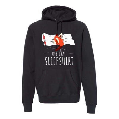 Red Panda Sleepshirt Premium Hoodie