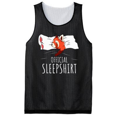 Red Panda Sleepshirt Mesh Reversible Basketball Jersey Tank