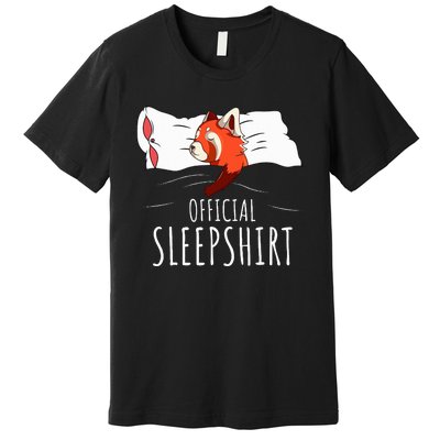 Red Panda Sleepshirt Premium T-Shirt