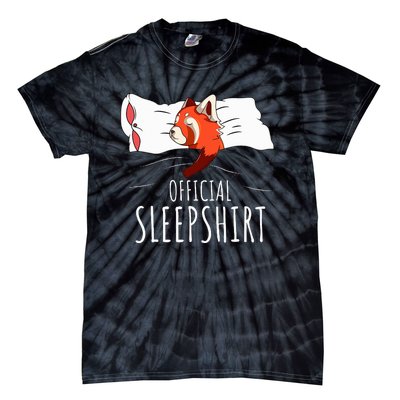 Red Panda Sleepshirt Tie-Dye T-Shirt