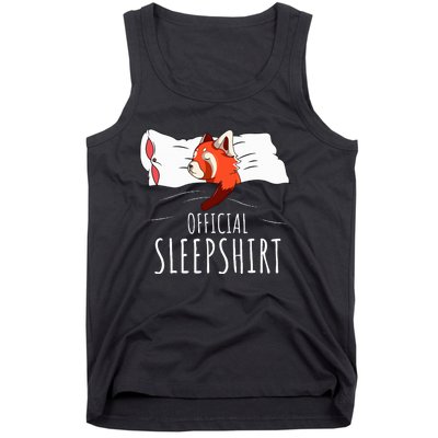 Red Panda Sleepshirt Tank Top