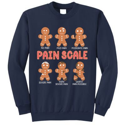 Retro Pain Scale Gingerbread Trauma Nurse Christmas Nursing Sweatshirt