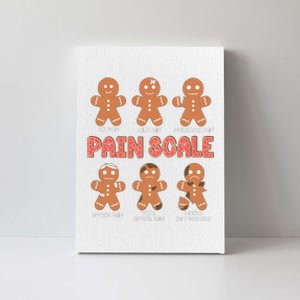 Retro Pain Scale Gingerbread Trauma Nurse Christmas Nursing Canvas