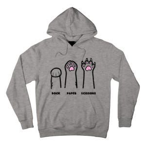 Rock Paper Scissors Cat Paws Funny Girls Kids Tall Hoodie