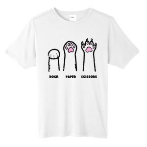 Rock Paper Scissors Cat Paws Funny Girls Kids Tall Fusion ChromaSoft Performance T-Shirt