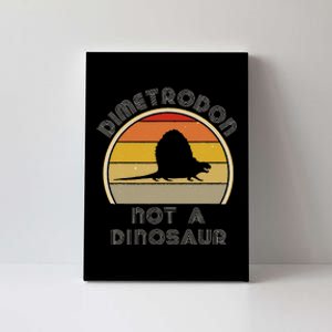 Retro Paleontology Stuff For Adults Dimetrodon Dinosaur Fact Canvas