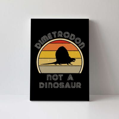 Retro Paleontology Stuff For Adults Dimetrodon Dinosaur Fact Canvas