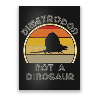 Retro Paleontology Stuff For Adults Dimetrodon Dinosaur Fact Poster