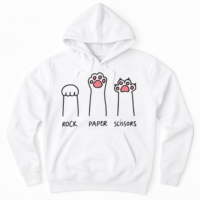 Rock Paper Scissors Cat Paws Hoodie