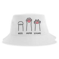 Rock Paper Scissors Cat Paws Sustainable Bucket Hat