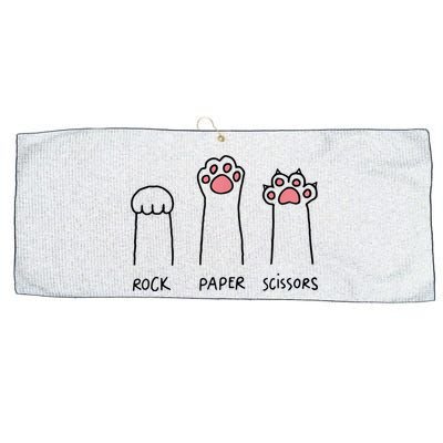 Rock Paper Scissors Cat Paws Large Microfiber Waffle Golf Towel