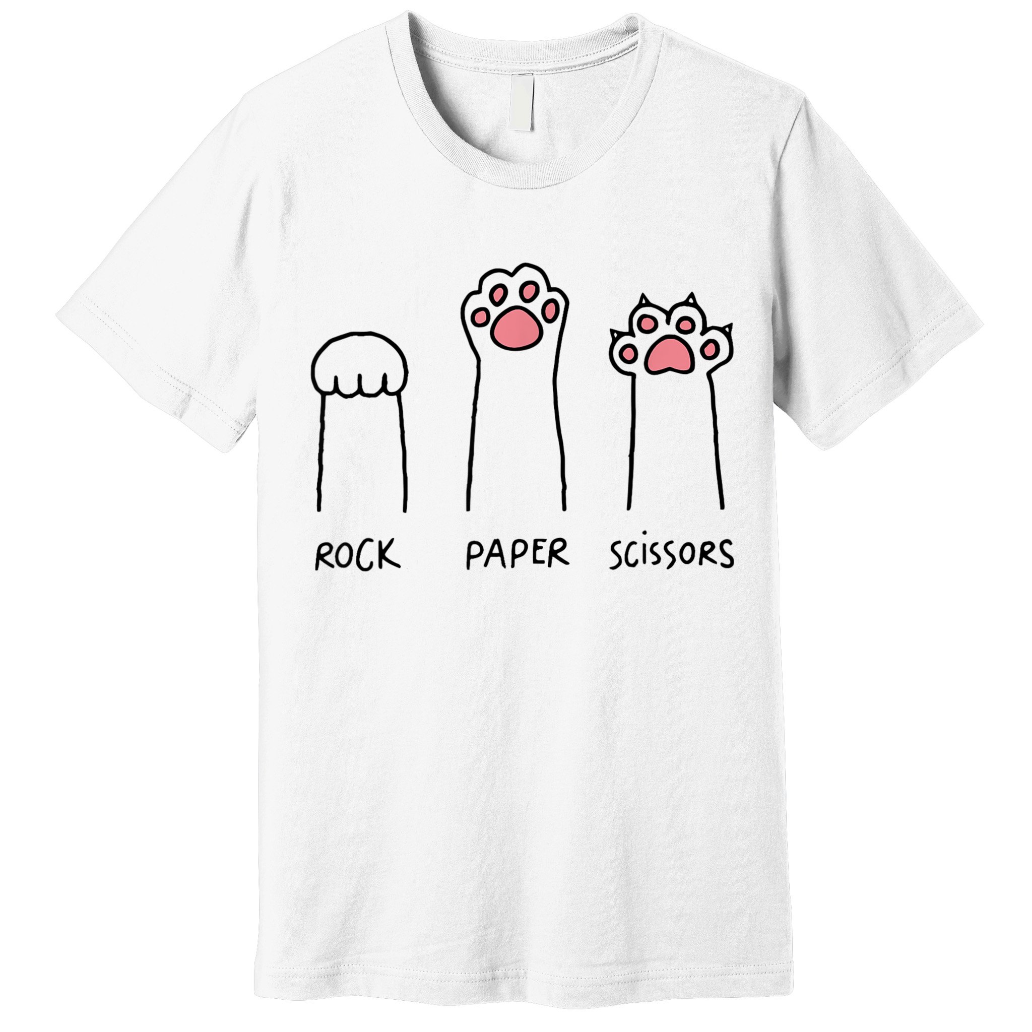 Rock Paper Scissors Cat Paws Premium T-Shirt