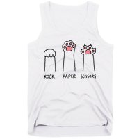 Rock Paper Scissors Cat Paws Tank Top