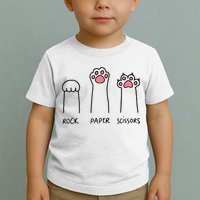Rock Paper Scissors Cat Paws Toddler T-Shirt