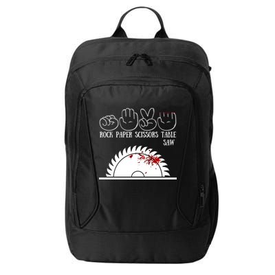 Rock Paper Scissors Table Saw City Backpack