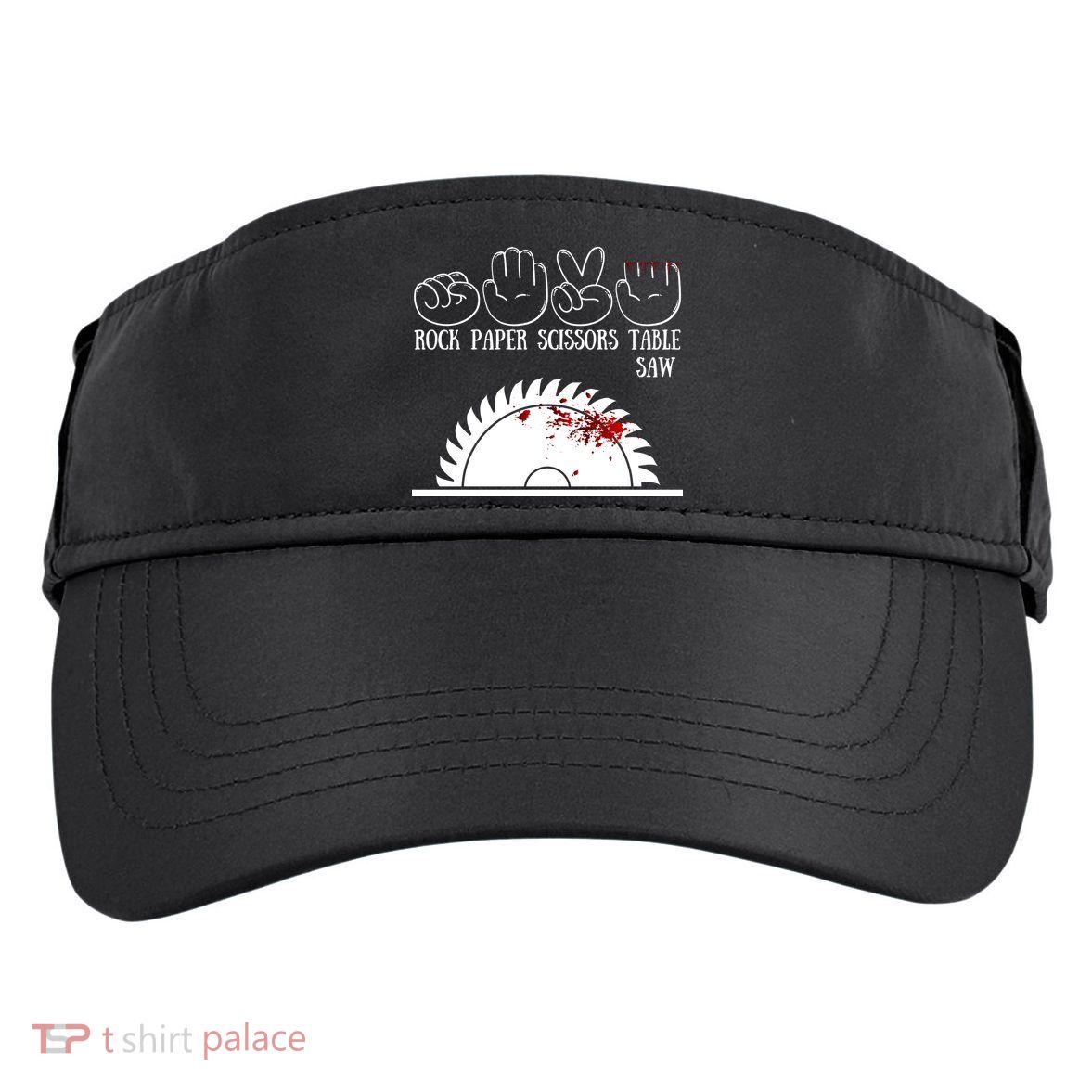 Rock Paper Scissors Table Saw Adult Drive Performance Visor